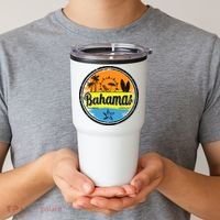 Bahamas Retro Circle Tumbler thumb 2