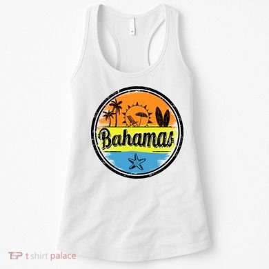 Bahamas Retro Circle Women's Tank Top