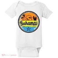 Bahamas Retro Circle Baby Bodysuit thumb 0