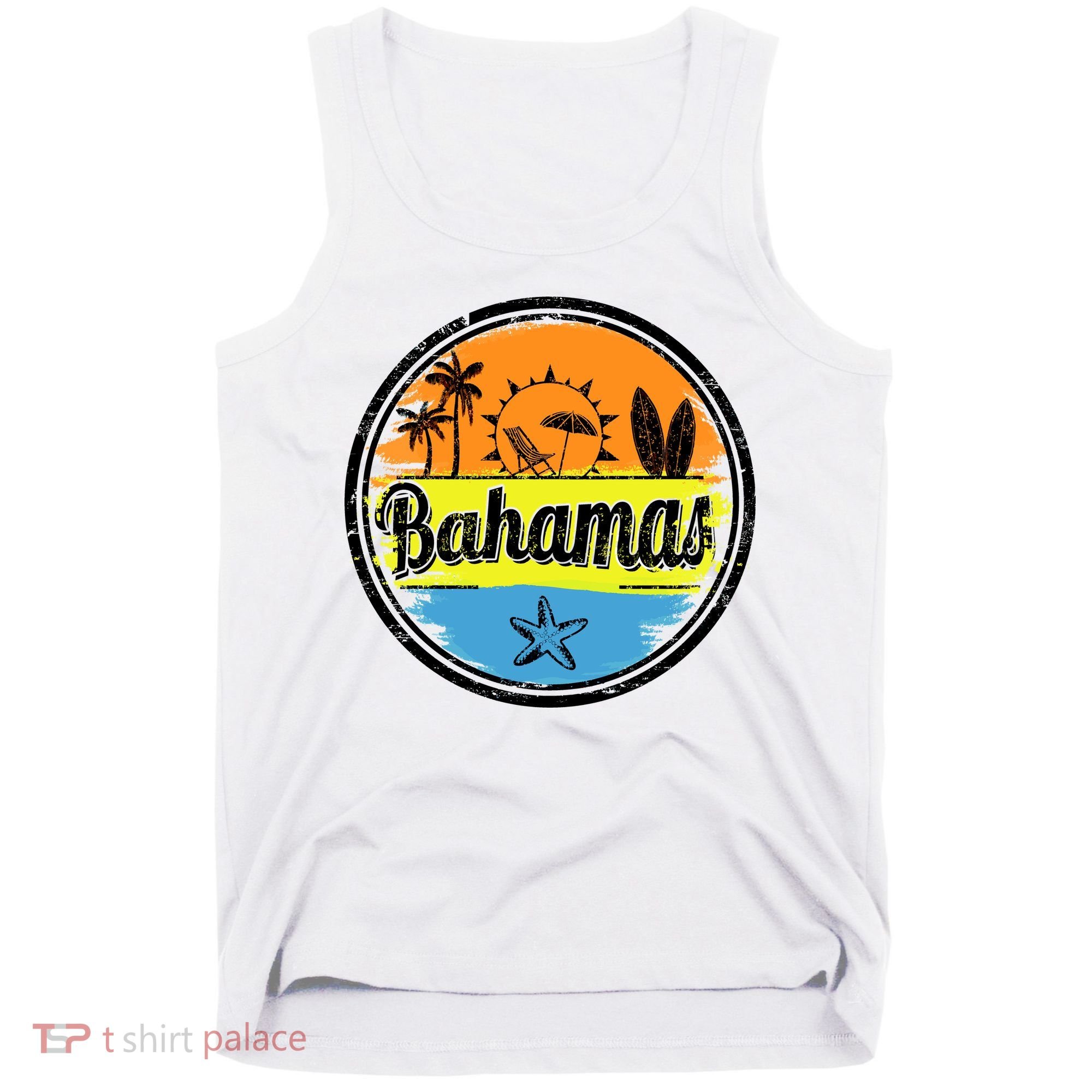 Bahamas Retro Circle Tank Top