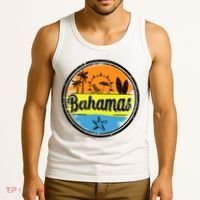 Bahamas Retro Circle Tank Top thumb 3