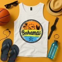 Bahamas Retro Circle Tank Top thumb 4