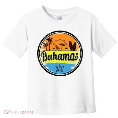Bahamas Retro Circle Toddler T-Shirt