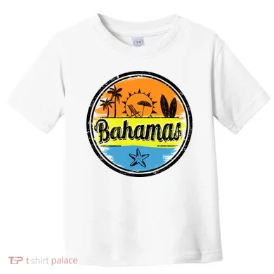 Bahamas Retro Circle Toddler T-Shirt