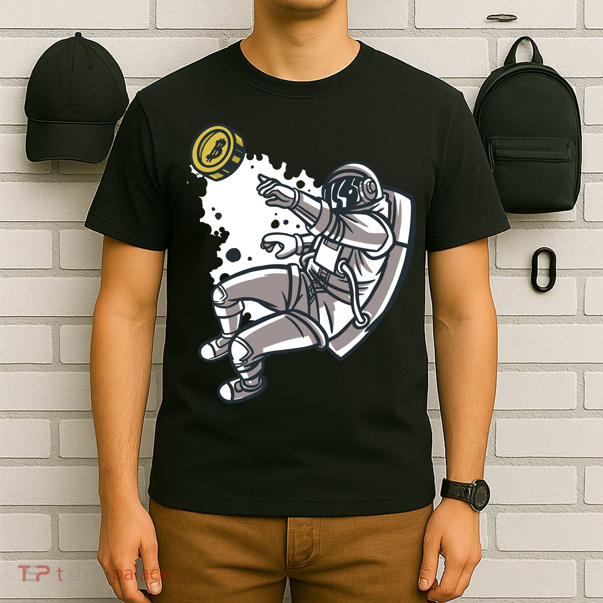 Bitcoin Astronaut In Space T-Shirt