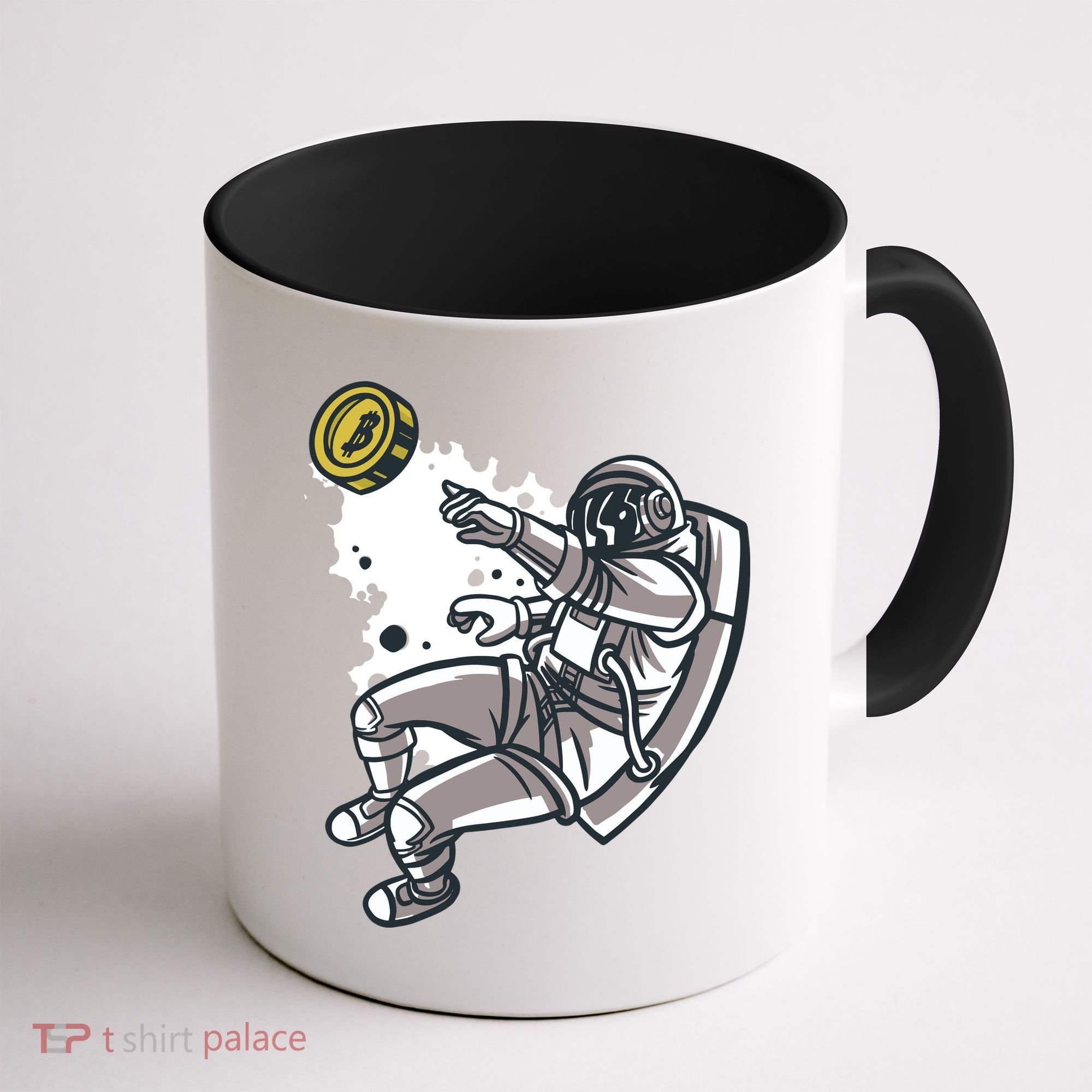 Bitcoin Astronaut In Space Coffee Mug