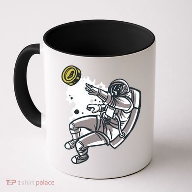 Bitcoin Astronaut In Space Coffee Mug