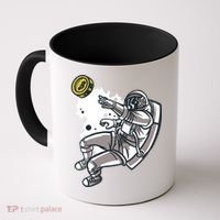 Bitcoin Astronaut In Space Coffee Mug thumb 0