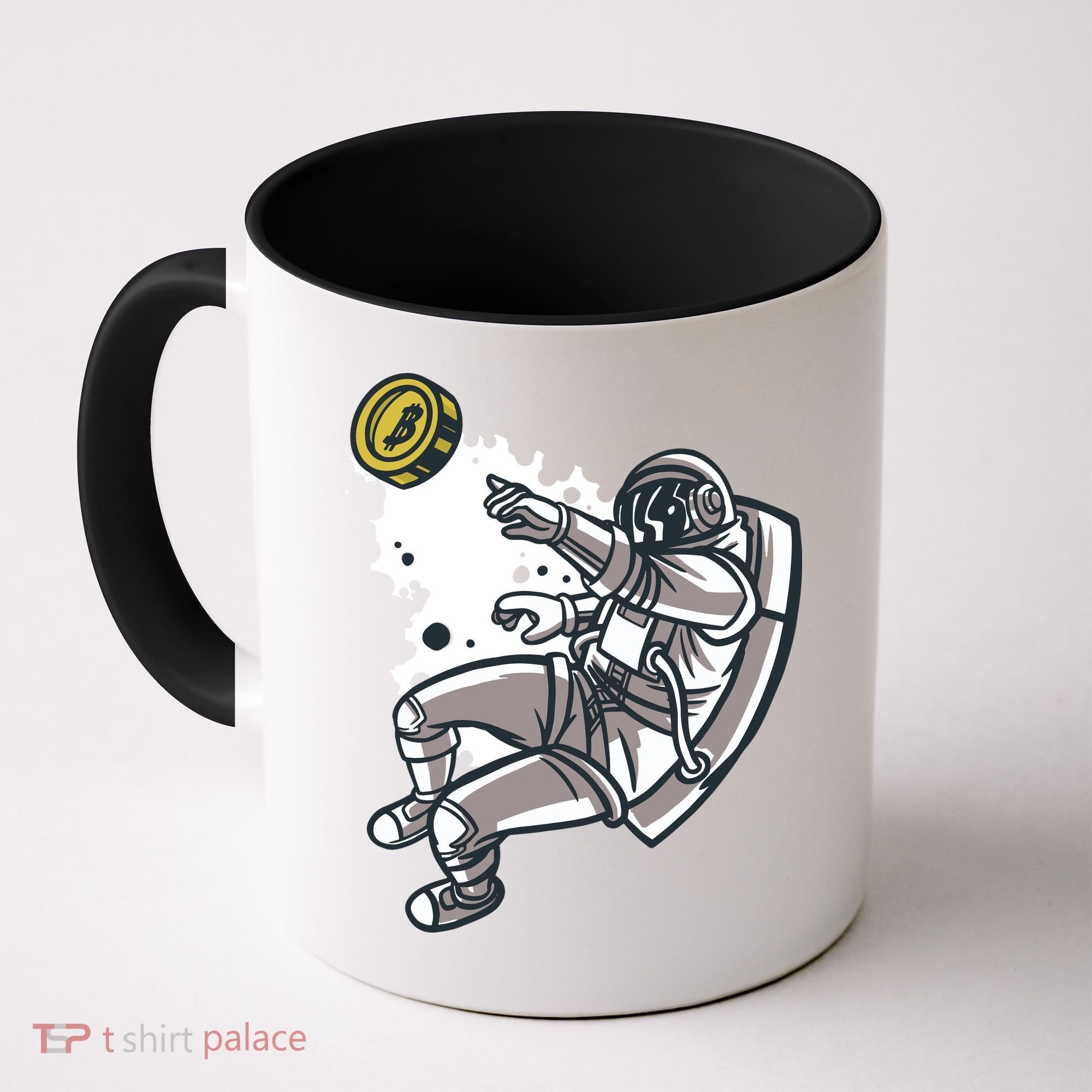Bitcoin Astronaut In Space Coffee Mug