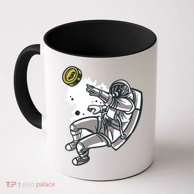 Bitcoin Astronaut In Space Coffee Mug