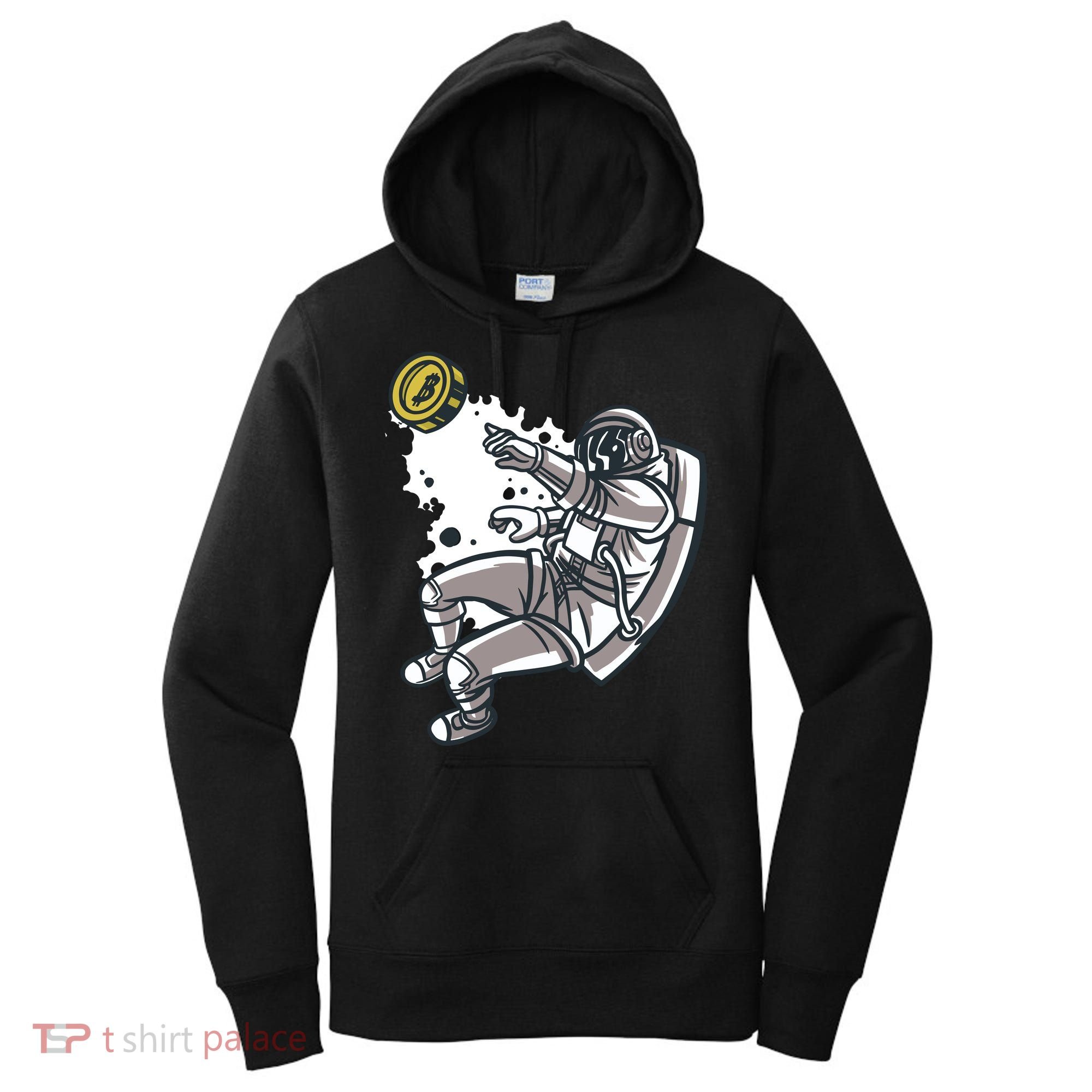 Bitcoin Astronaut In Space Women's Hoodie