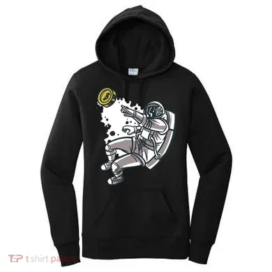 Bitcoin Astronaut In Space Women's Hoodie