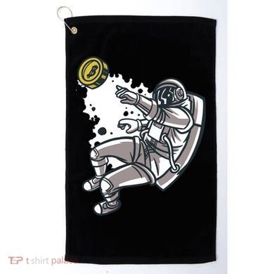 Bitcoin Astronaut In Space Golf Towel