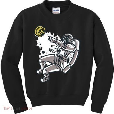 Bitcoin Astronaut In Space Kids Sweatshirt