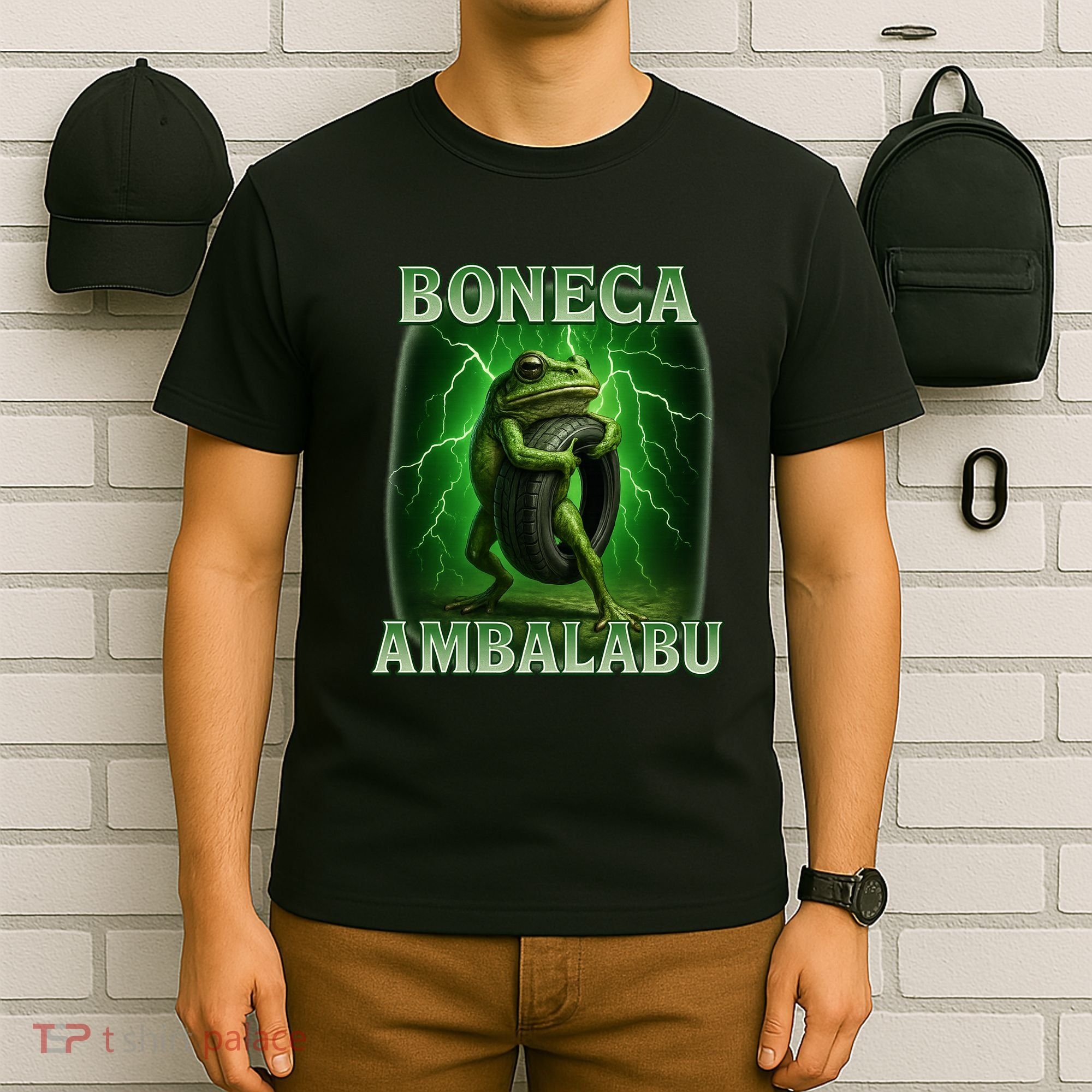 Boneca Ambalabu Italian Brainrot Frog Meme T-Shirt