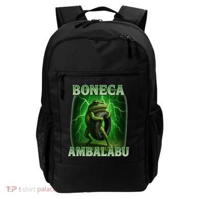 Boneca Ambalabu Italian Brainrot Frog Meme Backpack