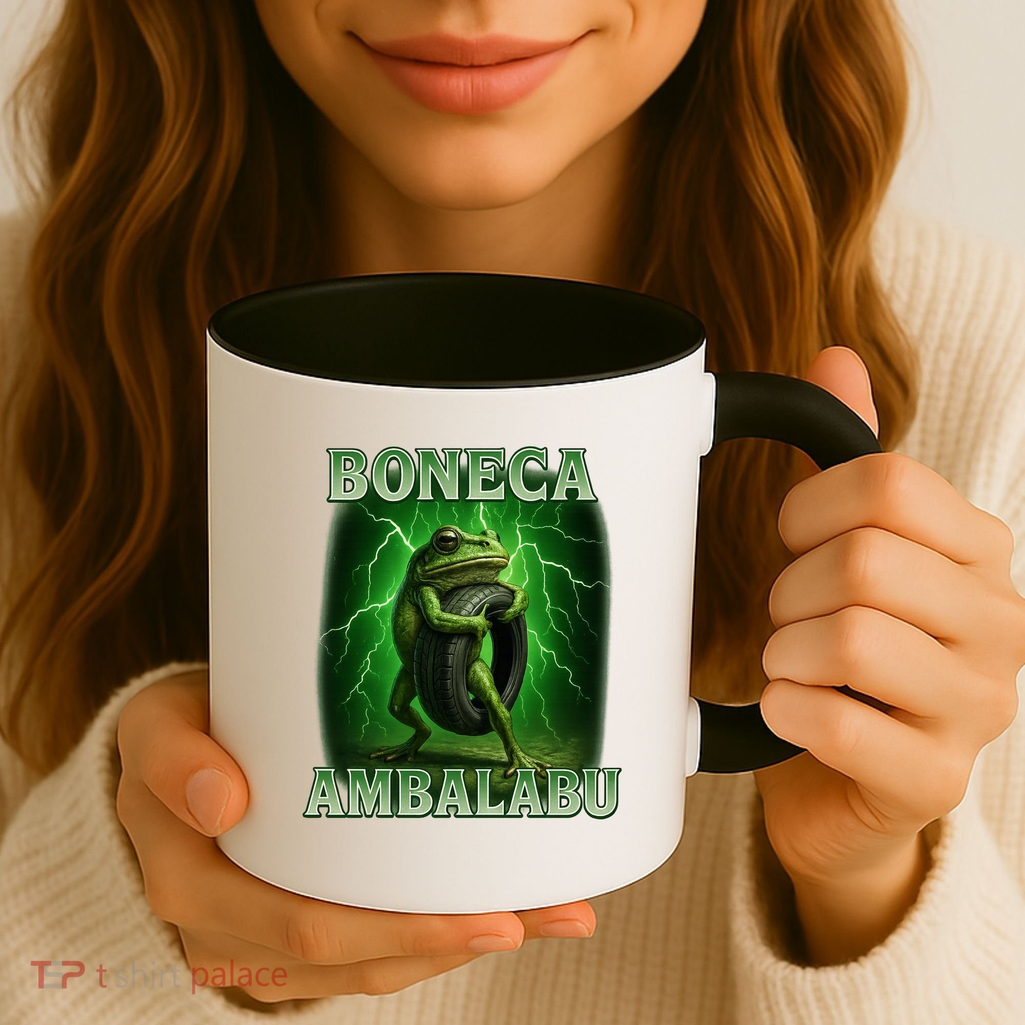 Boneca Ambalabu Italian Brainrot Frog Meme Coffee Mug