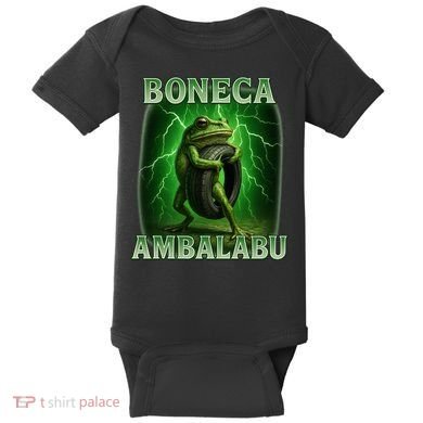 Boneca Ambalabu Italian Brainrot Frog Meme Baby Bodysuit