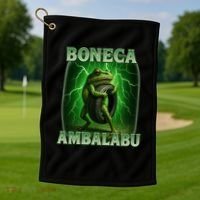 Boneca Ambalabu Italian Brainrot Frog Meme Golf Towel thumb 1