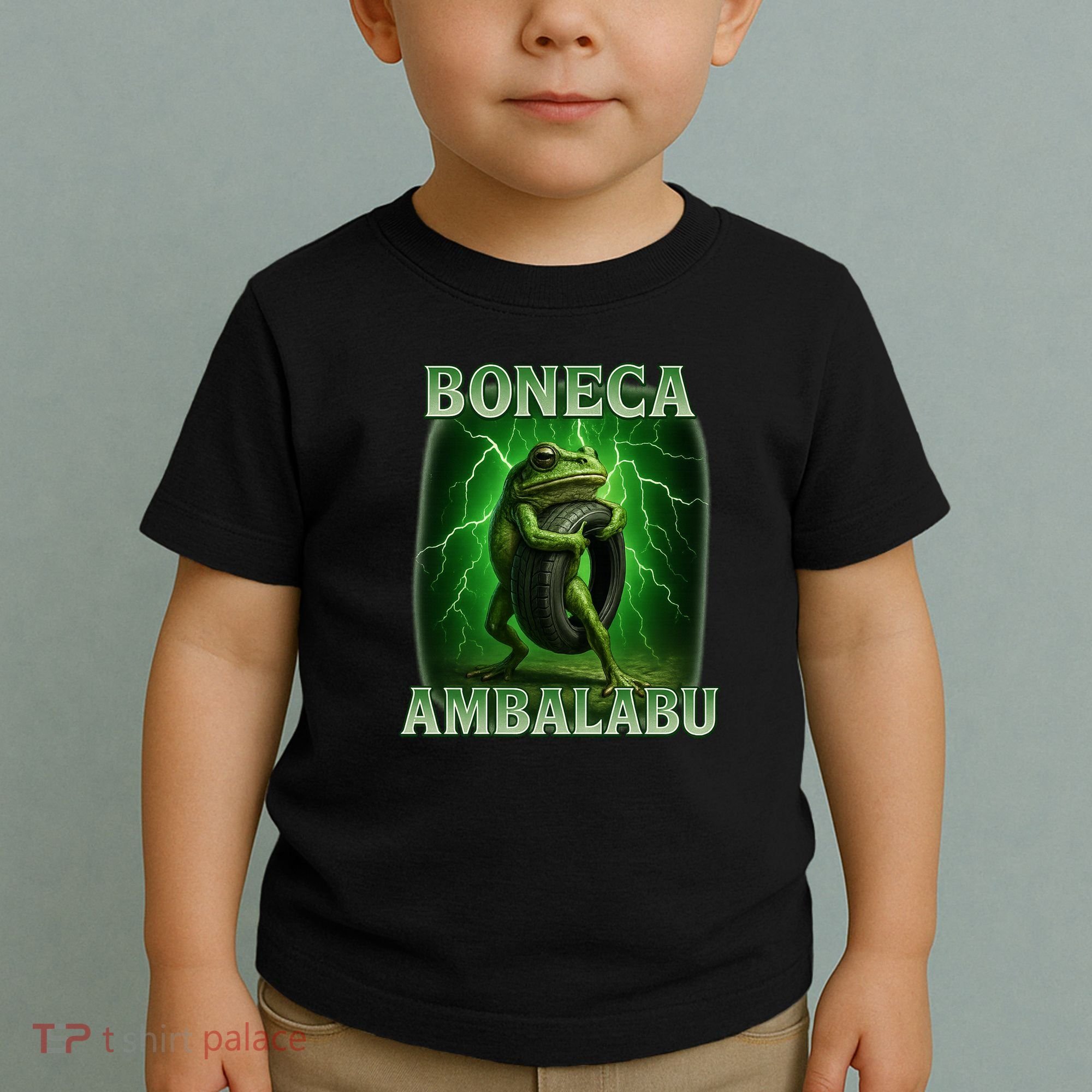 Boneca Ambalabu Italian Brainrot Frog Meme Toddler T-Shirt
