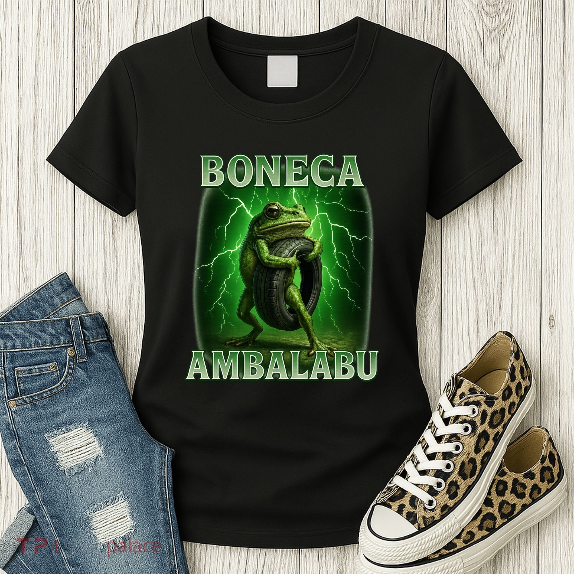 Boneca Ambalabu Italian Brainrot Frog Meme Women's T-Shirt