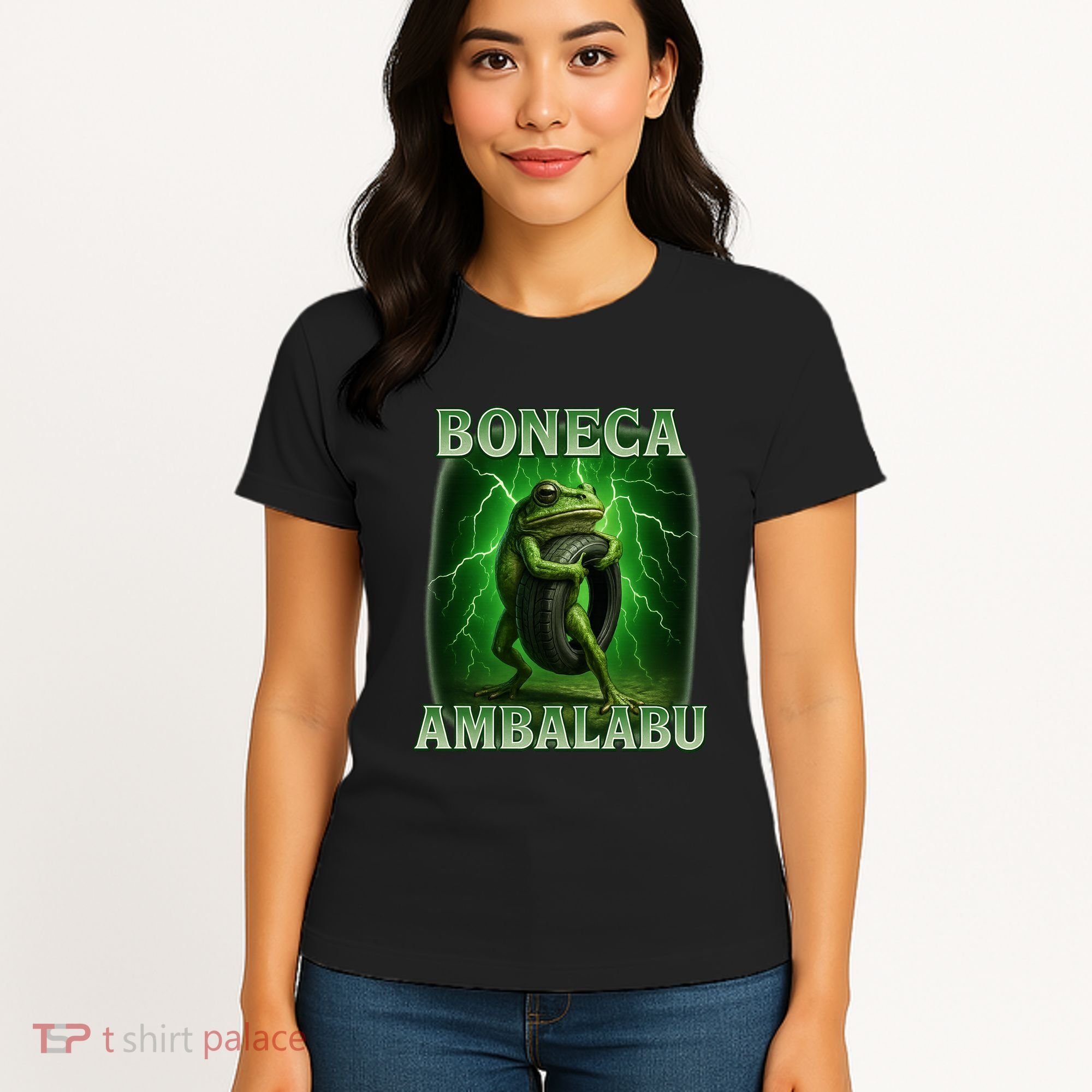 Boneca Ambalabu Italian Brainrot Frog Meme Women's T-Shirt