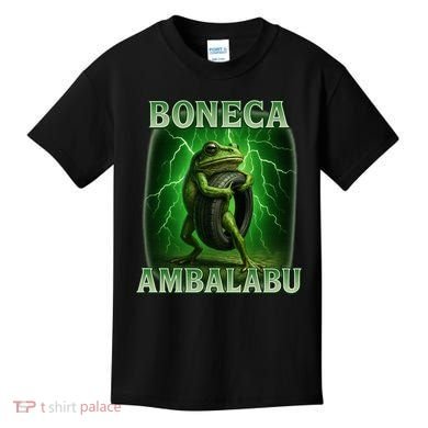 Boneca Ambalabu Italian Brainrot Frog Meme Kids T-Shirt