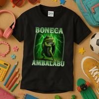 Boneca Ambalabu Italian Brainrot Frog Meme Kids T-Shirt thumb 3