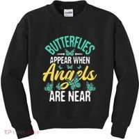 Butterflies Appear Insect Nature Butterfly Lover Monarch Kids Sweatshirt thumb 0