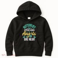 Butterflies Appear Insect Nature Butterfly Lover Monarch Kids Hoodie thumb 0