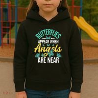 Butterflies Appear Insect Nature Butterfly Lover Monarch Kids Hoodie thumb 3