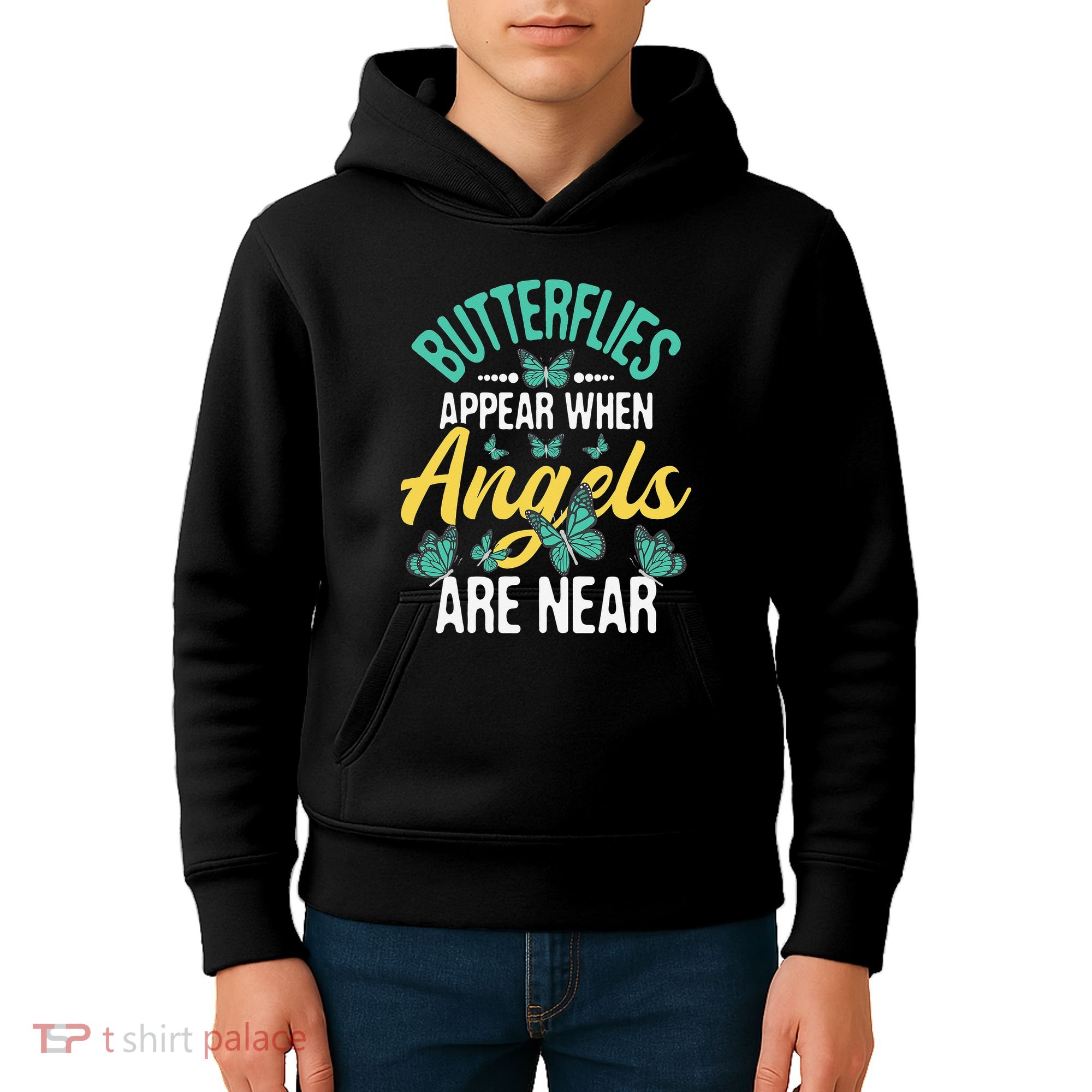 Butterflies Appear Insect Nature Butterfly Lover Monarch Kids Hoodie