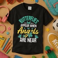 Butterflies Appear Insect Nature Butterfly Lover Monarch Kids T-Shirt thumb 3