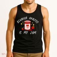 Behavior Analysis Is My Jam RBT ABA Therapist SPED Teacher Tank Top thumb 3