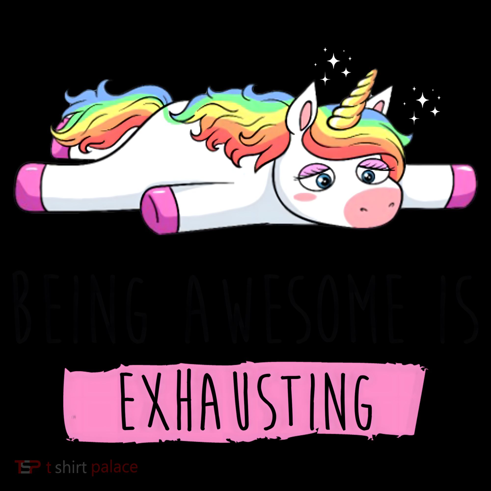 Being Awesome Is Exhausting Funny Unicorn Coffee Mug