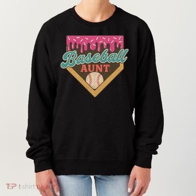 Baseball Aunt Ice Cream Drip Women's Sweatshirt