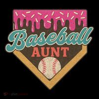 Baseball Aunt Ice Cream Drip Coffee Mug thumb 5