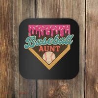 Baseball Aunt Ice Cream Drip Coaster thumb 0