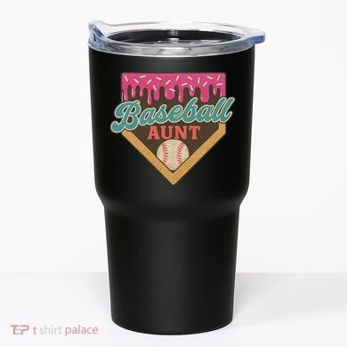 Baseball Aunt Ice Cream Drip Tumbler