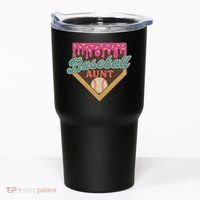 Baseball Aunt Ice Cream Drip Tumbler thumb 0