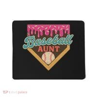 Baseball Aunt Ice Cream Drip Mousepad thumb 0