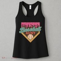 Baseball Aunt Ice Cream Drip Women's Tank Top thumb 3