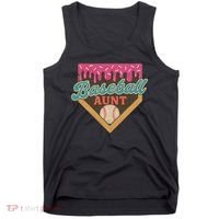 Baseball Aunt Ice Cream Drip Tank Top thumb 0