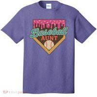 Baseball Aunt Ice Cream Drip T-Shirt thumb 0