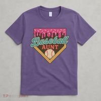 Baseball Aunt Ice Cream Drip T-Shirt thumb 4