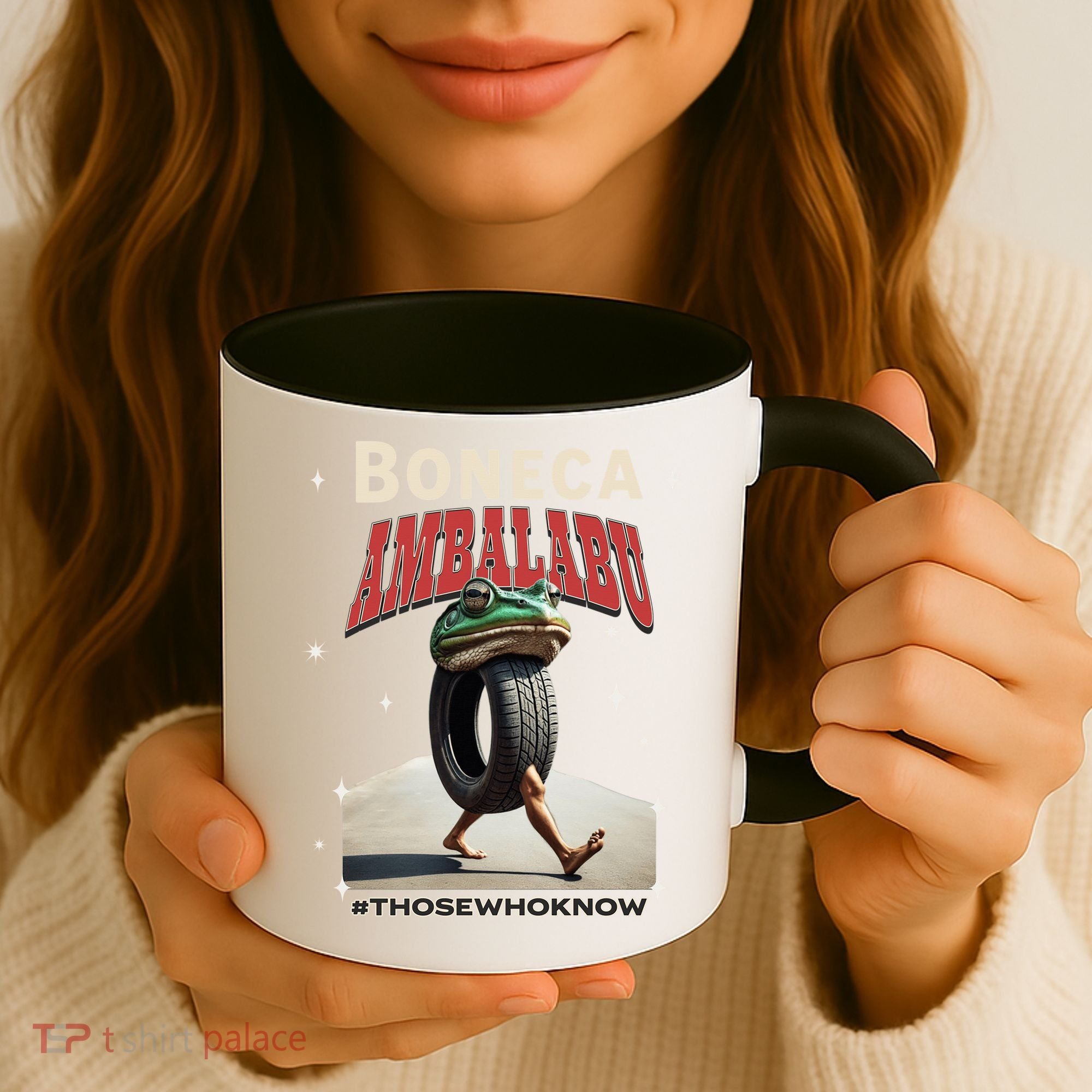 Boneca Ambalabu Italian Brainrot Meme Frog With Feet Bootleg Coffee Mug