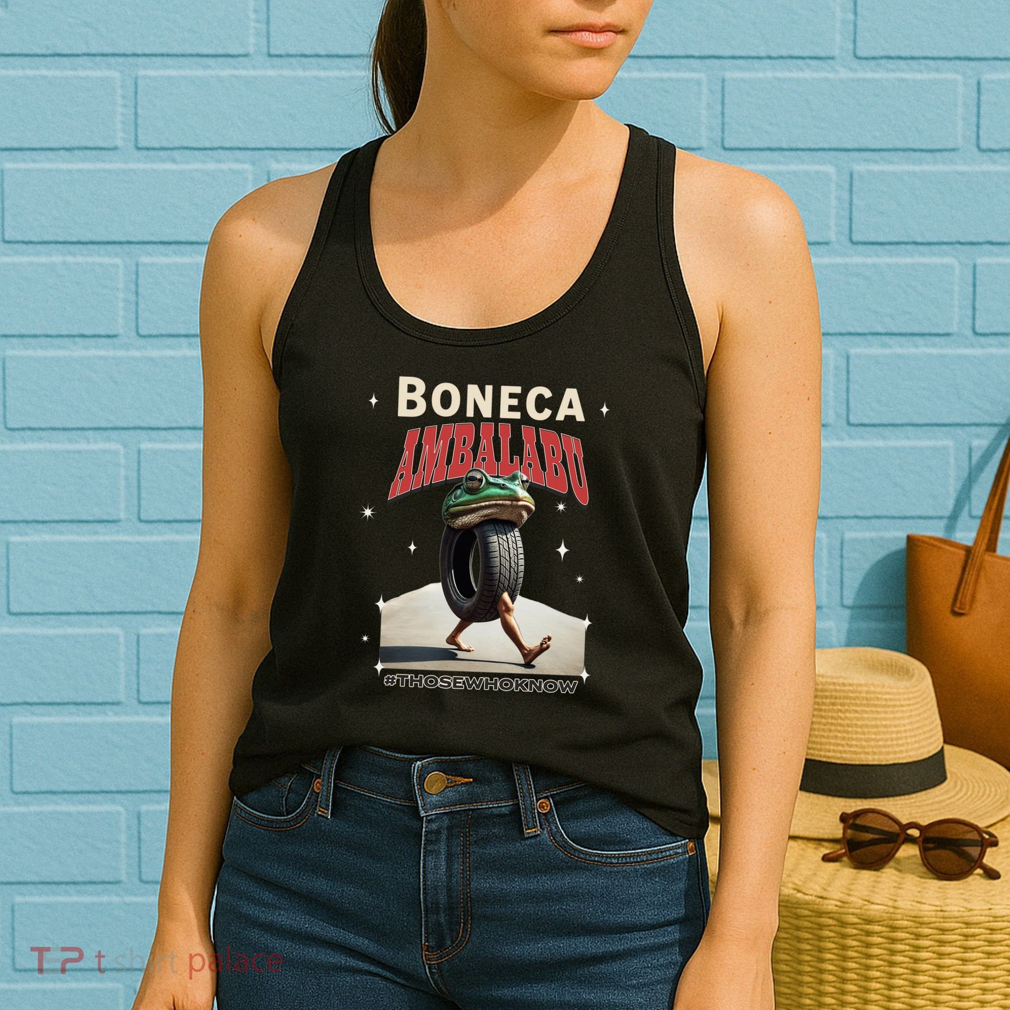 Boneca Ambalabu Italian Brainrot Meme Frog With Feet Bootleg Women's Tank Top