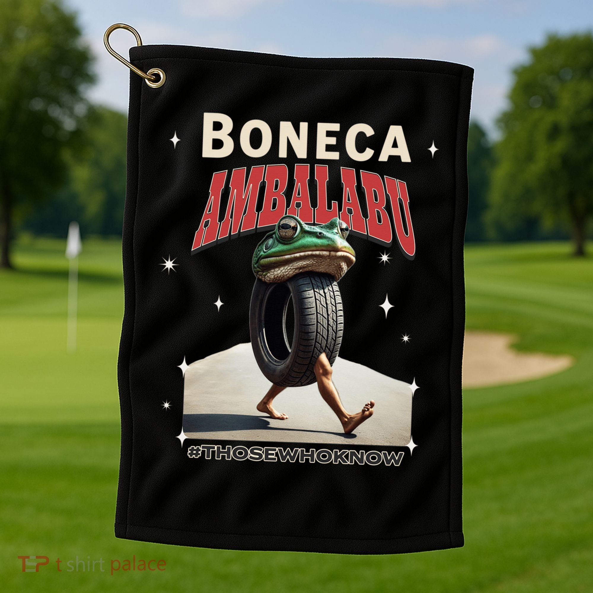 Boneca Ambalabu Italian Brainrot Meme Frog With Feet Bootleg Golf Towel