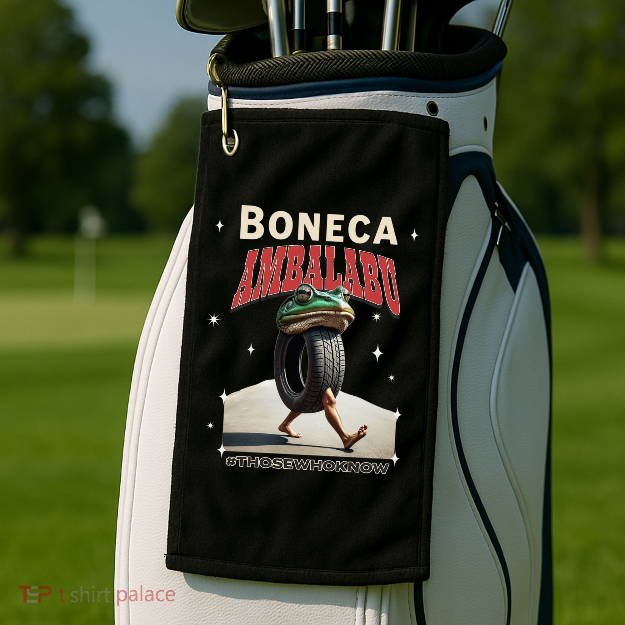 Boneca Ambalabu Italian Brainrot Meme Frog With Feet Bootleg Golf Towel