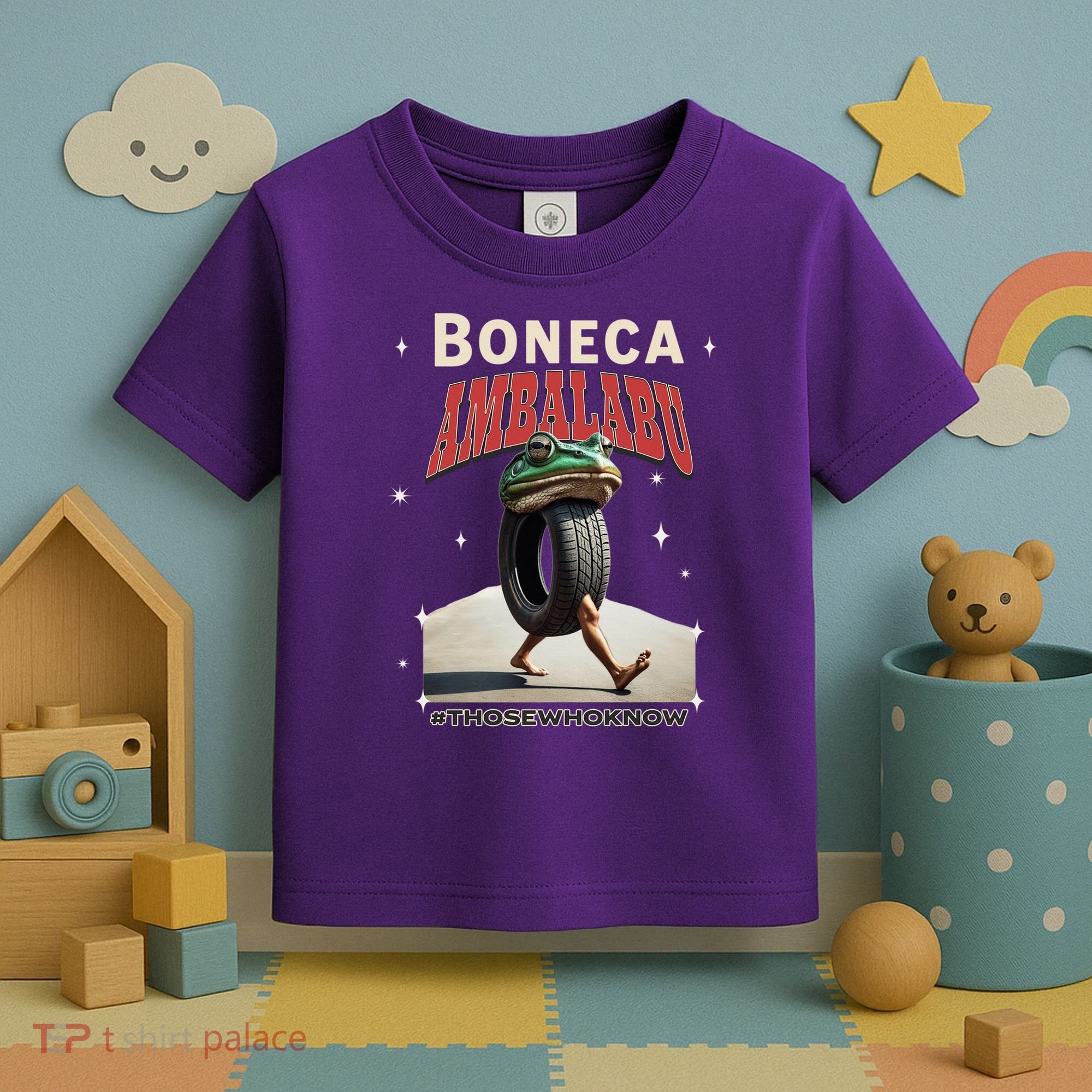 Boneca Ambalabu Italian Brainrot Meme Frog With Feet Bootleg Toddler T-Shirt